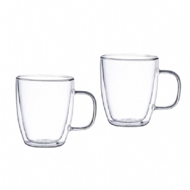 GD0114 Double Wall Insulation Glass Coffee Mug 200ml