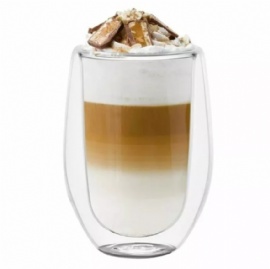 GD0127 Double Wall Insulation Glass Coffee Mug